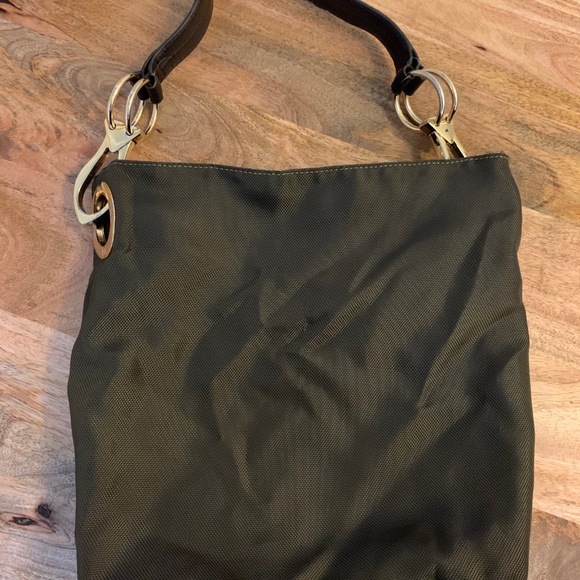 JPK Paris Bags Jpk Paris 75 Olive Green Nylon Leather Bucket Bag